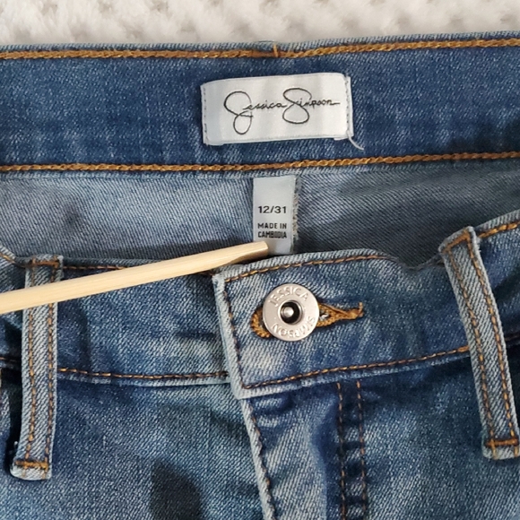 Jessica Simpson Women's Classic Blue Straight Leg Jeans - Picture 4 of 11